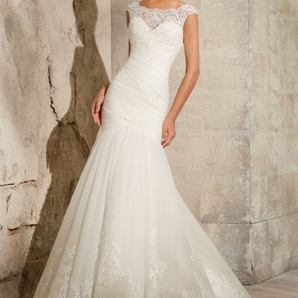 Mori Lee 5305 Ivory Wedding Gown